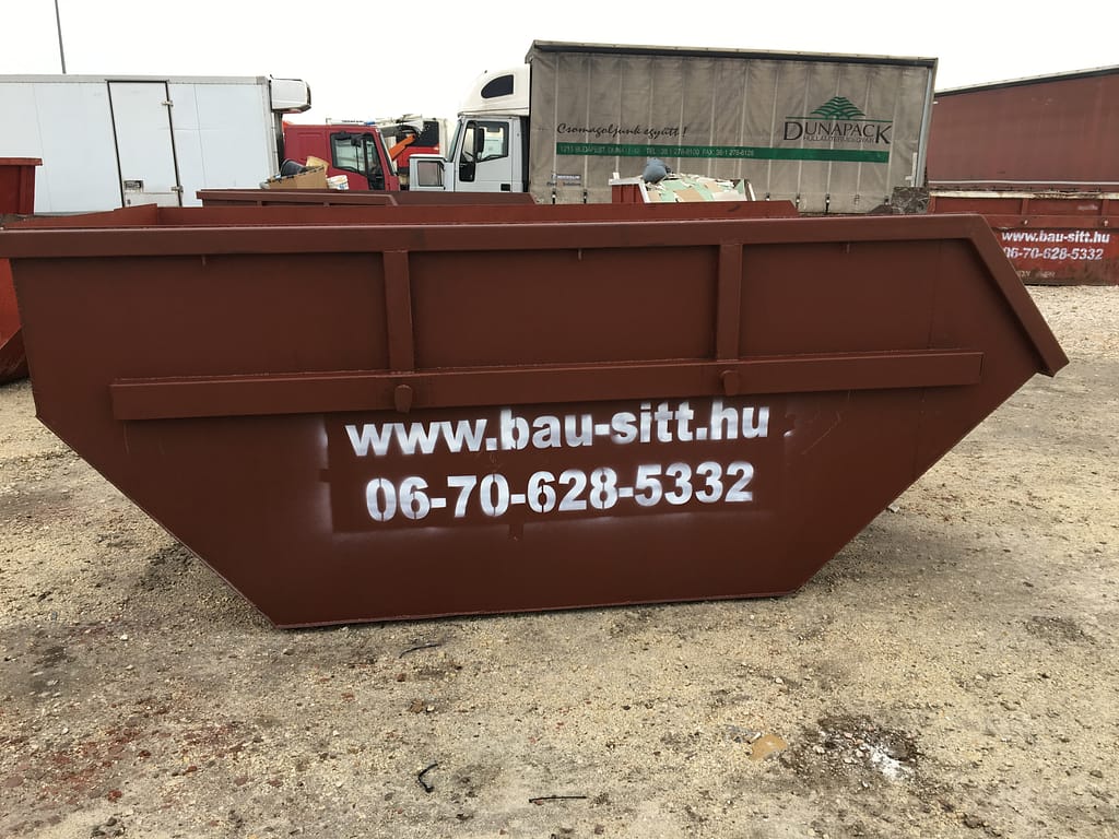 Konténer hulladék számára, bérléshez