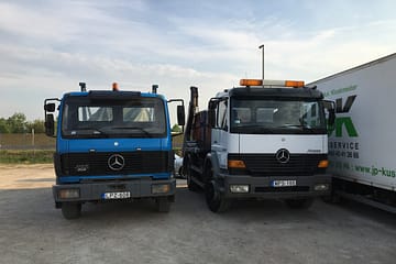 Konténer szállító teherautók